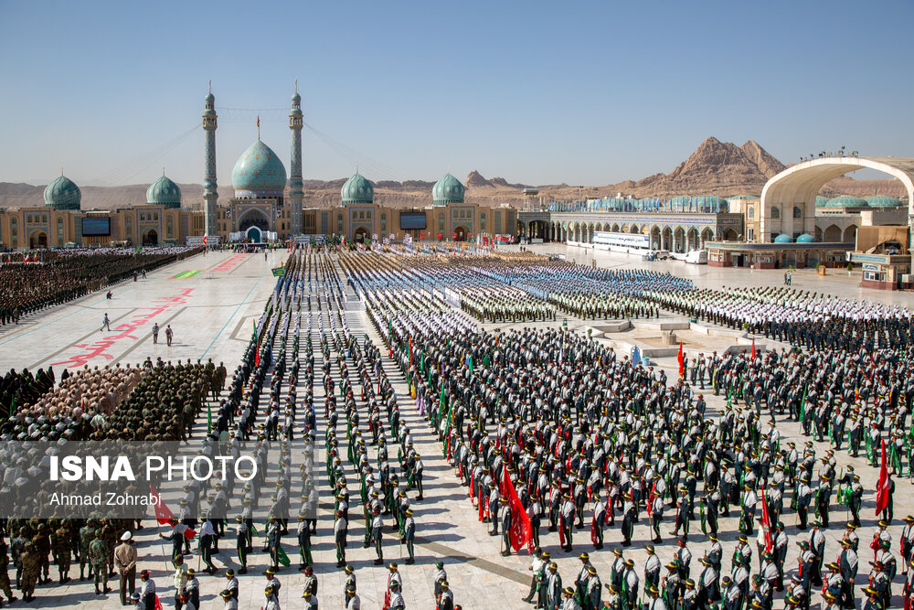 آیین عهد سربازی در مسجد مقدس جمکران برگزار شد