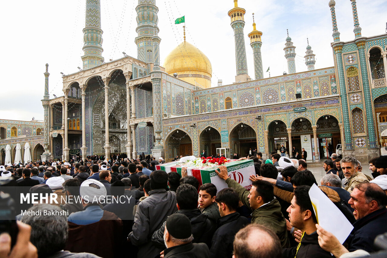 مراسم تشییع پیکر شهدای پدافند ارتش در قم برگزار می‌شود